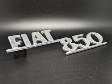 FIAT 850 LOGO SIGLA EMBLEMA FREGIO STEMMA SCRITTA TARGHETTA BADGE TARGA NOME