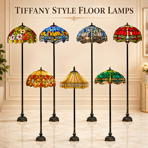 Lampade terra stile tiffany - terra,