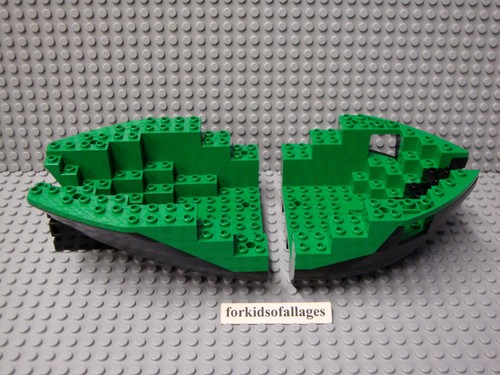 Lego vintage nave pirata verde