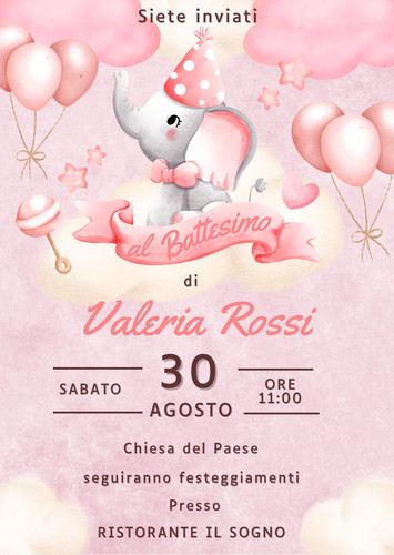 Invito digitale orsetto - digitale,