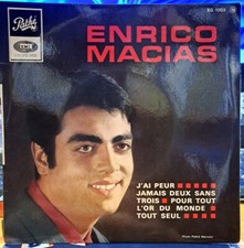 Disco vinile 45 giri Enrico Macias " J'ai Peur " Pathe' '66