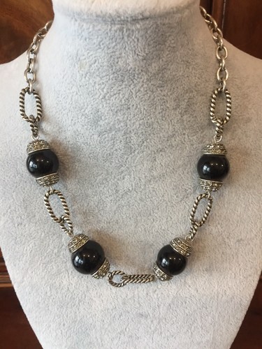 Collana acciaio perle - in,