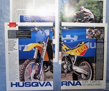 MOTOCROSS03-PROVA / TEST CROSS-2003- HUSQVARNA CR 125 e TC 250-450 - 4 fogli