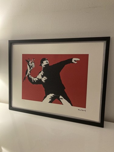 Lithographie banksy avec - lithographie,