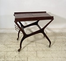 CARRELLO BAR DESIGN ALLUNGABILE ATTR. CESARE LACCA ANNI 70 ITALY BAR TROLLEY