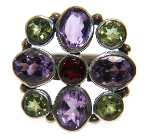 Anello argento 925 ametista - anello,