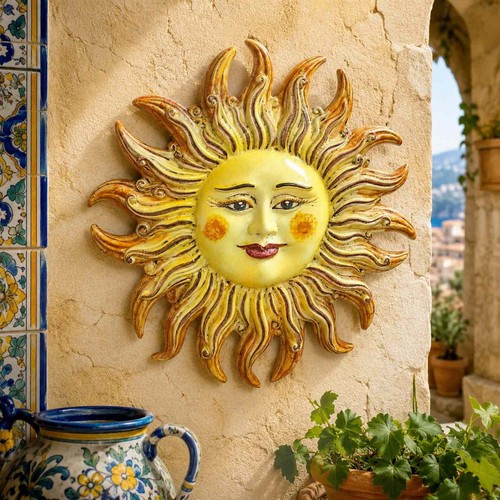 Sole fuoco gigante - fuoco, ceramica