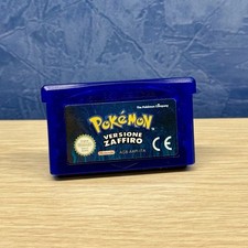 Pokemon Zaffiro GBA Game Boy Advance Nintendo ITA Italiano Batteria NUOVA