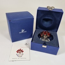 Boxed Swarovski Crystal Figure Vase Of Flowers 283394 7cm High