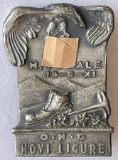Distintivo OND Monte Porale Novi Ligure 1933 Montagna Escursionismo Sci
