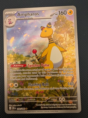 Ampharos illustration rare - illustration,