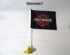 BANDIERA  HARLEY DAVIDSON  CON ASTA   20  X 15,5  CM
