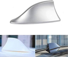 Antenna Auto Universale PINNA DI SQUALO GRIGIO ARGENTO Ricezione RADIO AM-FM-DAB