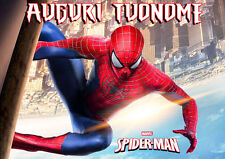 Cialda SPIDERMAN Decorazione Torta Ostia o Zucchero nome