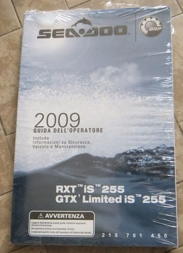 Sea doo operator guide 2009 - operator's,