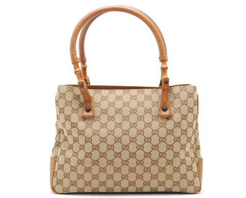 Gucci borsa mano in tela - gg,