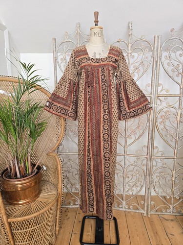 Abito maxi caftano smock