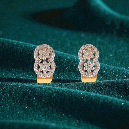 Orecchini floreali diamanti