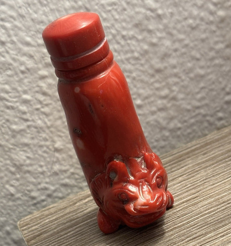 Bottiglia corallo rosso - bottiglia,