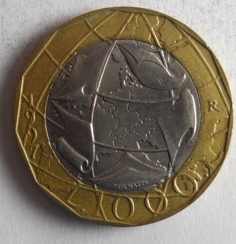 1997 italy 1000 lire - lire,