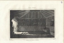 Stampa antica TOMBA ETRUSCA a