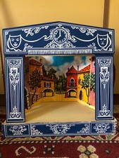 TEATRINO MARIONETTE EPOCA VINTAGE 13 PERSONAGGI FIABE ANNI 50/60 COLLEZIONE RARO