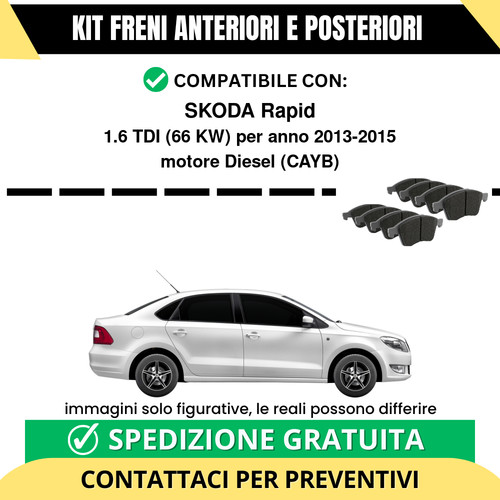 Pastiglie freno ant post - freno,