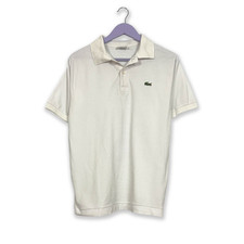 Polo Lacoste bianca tinta