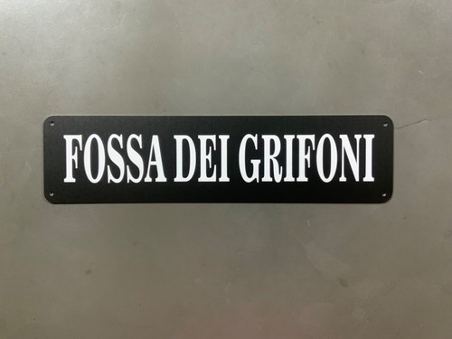 Targa metallo fossa dei - targa, “fossa