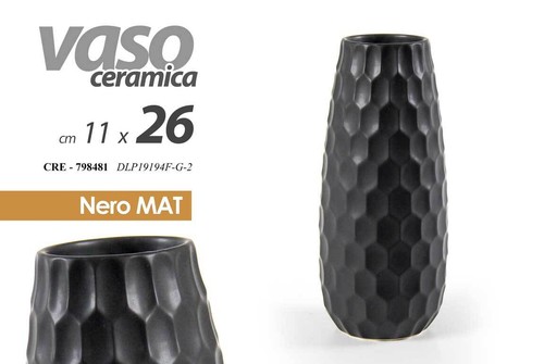 Vaso ceramica fiori elegante - vaso,