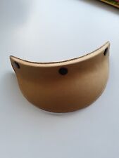 Frontino casco jet pelle scamosciata a tre bottoni nuovo