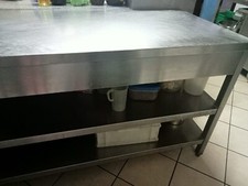 Tavolo In Acciaio Inox 2 Metri Per Pasticceria/Panificio/Pizzeria