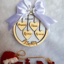 pallina natale legno