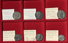 LOTTO ROMA: CLAUDIO, COSTANTINO, GALLIENO, COSTANZO, COSTANTE ANTONINIANO FOLLIS