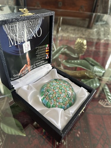 Vetro murano fermacarte con - vetro,