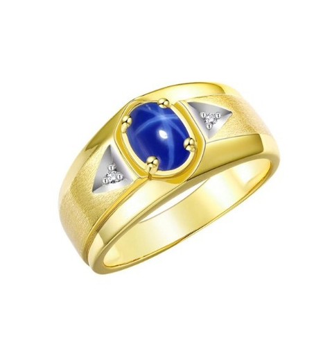 Anello uomo con zaffiro - anello,