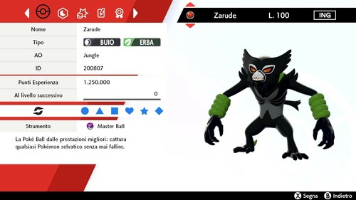 Zarude event 6iv - 6iv, +