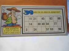 CARTELLA PER  TOMBOLA DELLA