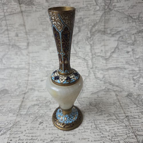 Vaso emaux cloisonnés - cloisonnés, bronzo