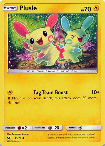 Pokémon tcg plusle 73 - pokémon,