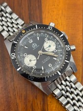 Orologio Cronografo Vintage Ollech & Wajs Stile Diver Landeron 248 38mm - Funzionante