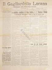 Settimanale Federazione Fascista Potenza - Il Gagliardetto Lucano N. 13 - 1926