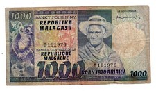 MALGACHE MADAGASCAR Billet