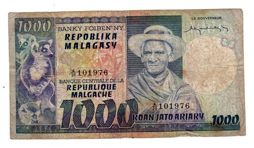 Malgache madagascar billet - malgache,