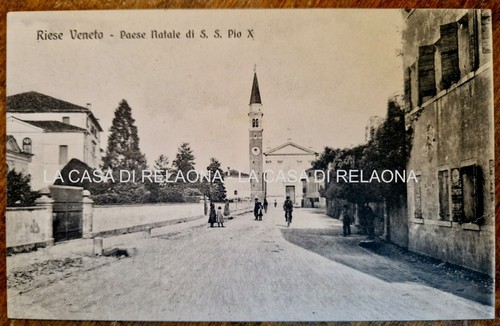 Cartolina riese veneto paese - riese,