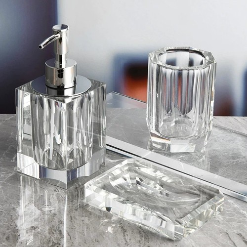 Set accessori bagno - , cristallo