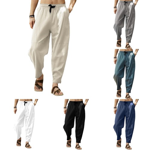 Uomo pantaloni comfort cotone - uomo,