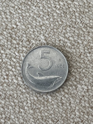 Moneta lire del 1955 - 5,