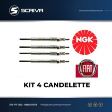 KIT 4 CANDELETTE NGK Y9001AS FIAT 500 L DOBLO FIORINO PANDA PUNTO MITO 1.3 MJT
