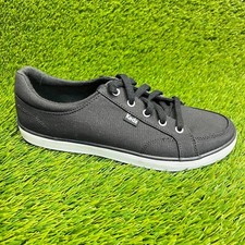 Scarpe da passeggio casual Keds Center II in tela da donna taglia 8 nere bianche sneakers